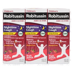 Children'S Robitussin Nightime Cough Fruit Punch 4Z