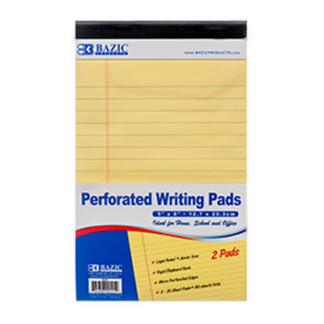 Bazic Legal Pad 5 X 8 2Pk Yellow #555