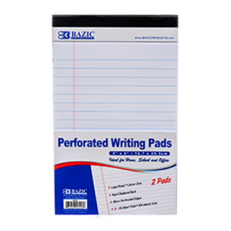 Bazic Legal Pad 5 X 8 2Pk White #556
