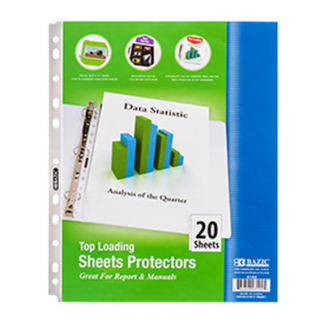 Bazic Sheet Protector 20 Sheet Economy Weight