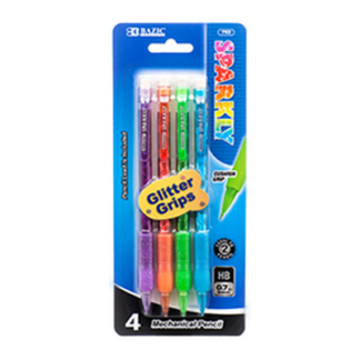 Bazic Pencil Mech 4Pc Sparkly