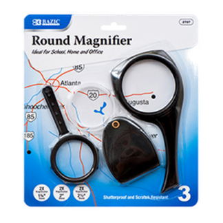 Bazic Magnifier 3 Pc Assorted Size