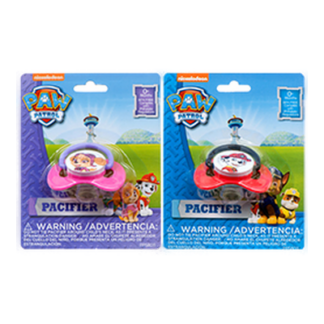 Pacifier W/Paw Patrol Print Asst Color & Design
