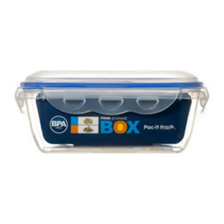 Pac It Fresh Rect 800Ml Airtight Clear #71027