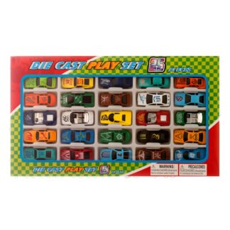 Car Die Cast 25Pc Set Asst Clrs #Mf-25