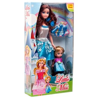 Toy Doll Mom&Kid Set 3-Asst
