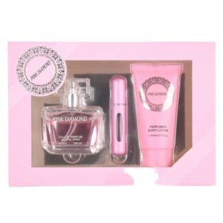 Womens Perfume 3Pc Set Pink Dimond