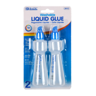 Bazic Glue 2.7 Oz 2 Pc Clear Liquid