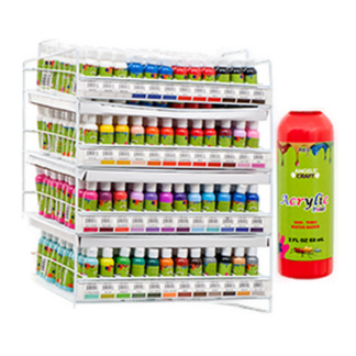 Acrylic Paint Bottle 2 Oz 40 Asst Colors
