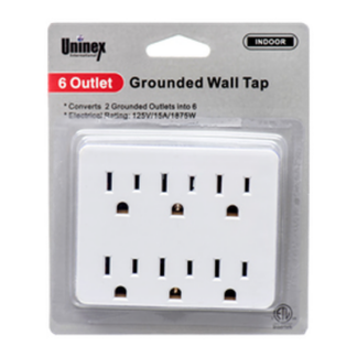 Electric Wall Tap 6 Outlet