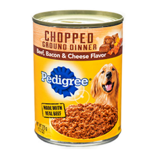 Pedigree Dog Food 13.2 Oz Chunky Beef, Bacon &Cheese