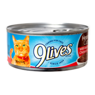 9 Lives Cat Food Beef & Chicken In Gravy 5.5 Oz