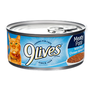 9 Lives Cat Food Ocean Whitefish Dinner 5.5 Oz