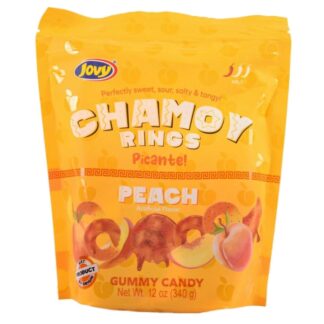 Jovy Chamoy Peach Rings 12 Oz