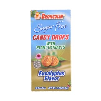 Broncolin Drops Sugar Free Eucaliptus 16Ct 1.24Z