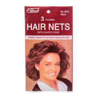 Hair Net 3Pc Black #Jj-1167