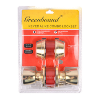 Lock Entry Knob W Dbl Dead Bolt 2Pc Set #33386