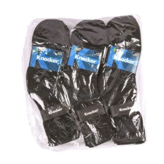 Knocker Socks Crew All Blk 9-11 4Pair