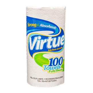 Virtue Paper Towel 100 Ct 2  Ply