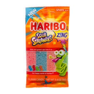 Haribo Sour Streamers 3.6 Oz