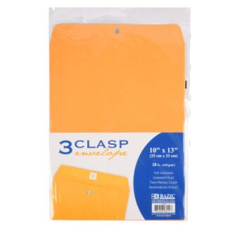 Bazic Clasp Envelope 3 Pc 10" X 13"