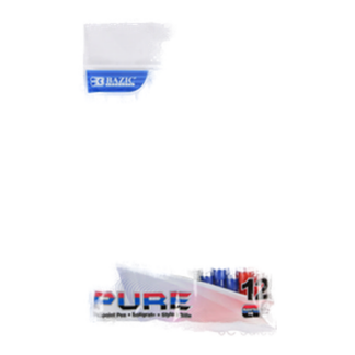 Bazic Pen 12Pc Medium Point 3 Asst Clr #1752