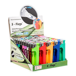 Lighter W/ Led 10 Asst Clr