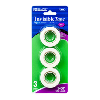 Bazic Tape Refill 3Pc Invisible