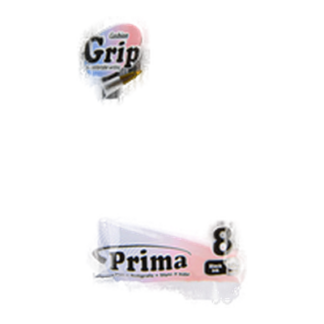 Bazic Pen Ball 8Pc W/Grip Black Clr