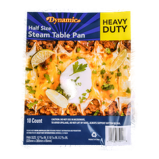 10Pk Half Size Steam Table Pan 12 51/64" X 10 23/64" X 2 9/16"