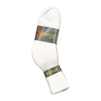 Mens 4 Pair Crew Sport Socks-White Sz. 9-11