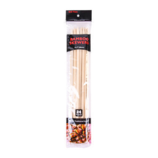 Flat Bamboo Skewers 15.7" 24-Ct