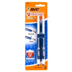 Bic 2 Pk Prevaguard Clic Stylus Pen - Blue