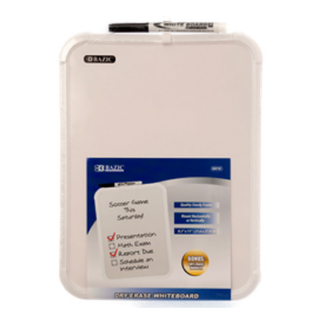 Bazic White Board W/Marker 8.5" X 11" #6010