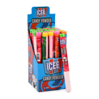 Icee Sour Candy Powder Tubes 0.49 Oz 5 Asst Flavors