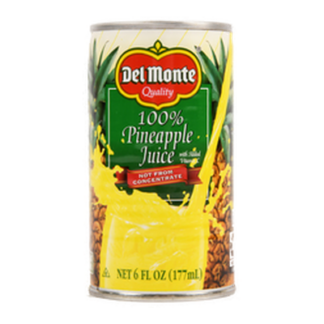 Del Monte Pineapple Juice 6 Oz