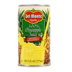 Del Monte Pineapple Juice 6 Oz