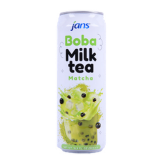 Jans Boba Milk Tea Matcha 16.9 Fl Oz