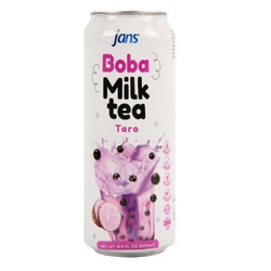 Jans Boba Milk Tea Taro 16.9 Fl Oz