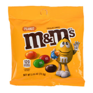 M&M'S Peanut Chocolate Peg Pack 2.55 Oz