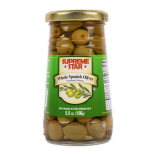 Supreme Star Whole Spanish Olives 5.75 Oz