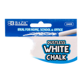Bazic Chalk 24Pc White Only #2405