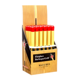 Lighter Wood Clr Long Stick "Match Design" Disp Box