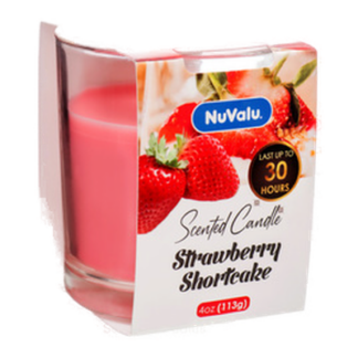 Nuvalu Candle Tumbler 4 Oz Strawberry Shortcake