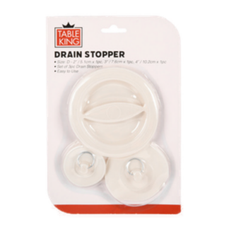 Table King Drain Stopper 3Pc Set