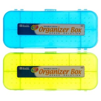 Bazic Plastic Pencil Case Organizer Asst Clr #837