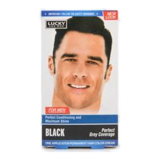 Lucky Hair Color Black For Men