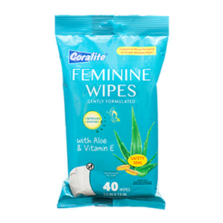Coralite Feminine Wipes 40 Ct