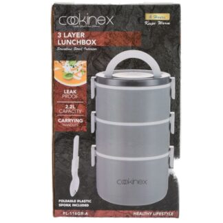 Lunch Box 3 Layer Asst Clr