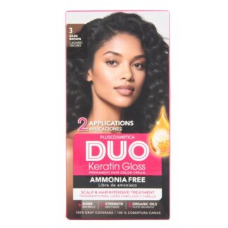 Duo Keratin Gloss 3 Dark Brown  1 Kit